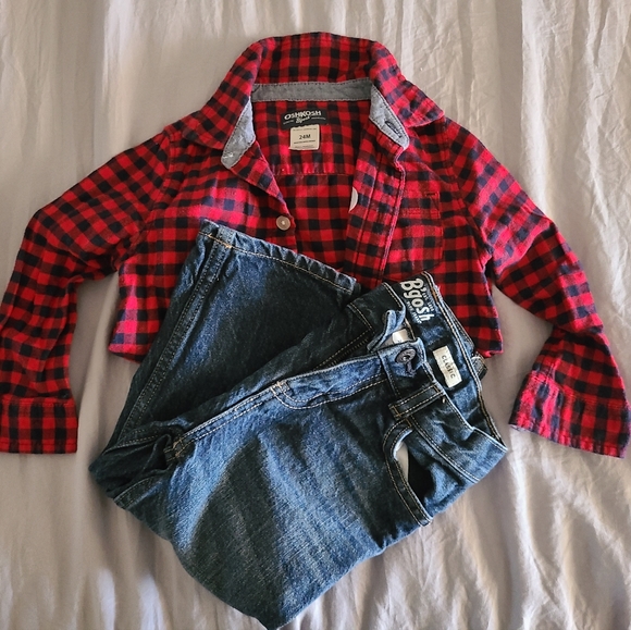 *Sold Elsewhere* 24M Oshkosh Outfit - Picture 1 of 6